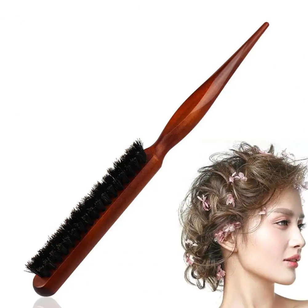 Ручка щетки для волос Эффективная плойка Расческа для выпрямления волос Деревянная круглая щетка для укладки волос своими руками