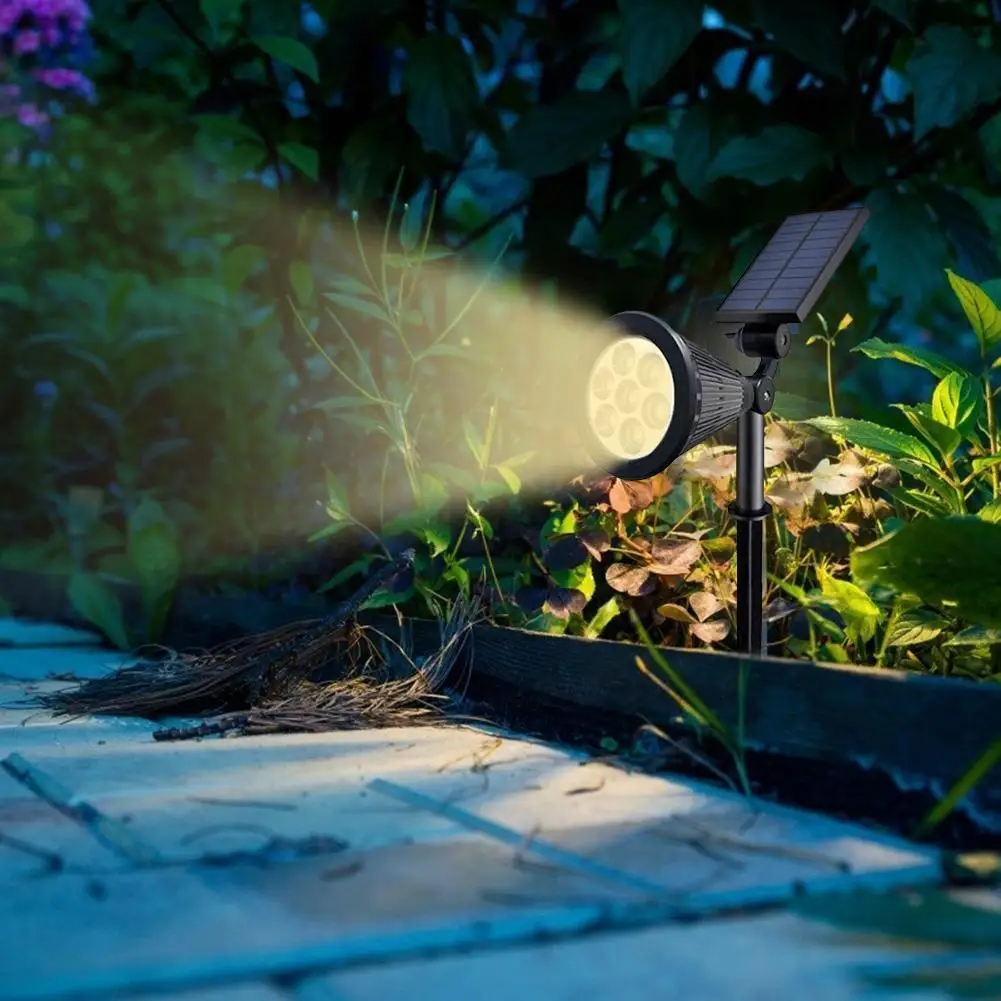 Светодиодная солнечная газонная лампа Spike Light Control Водонепроницаемая для наружного садового ландшафта