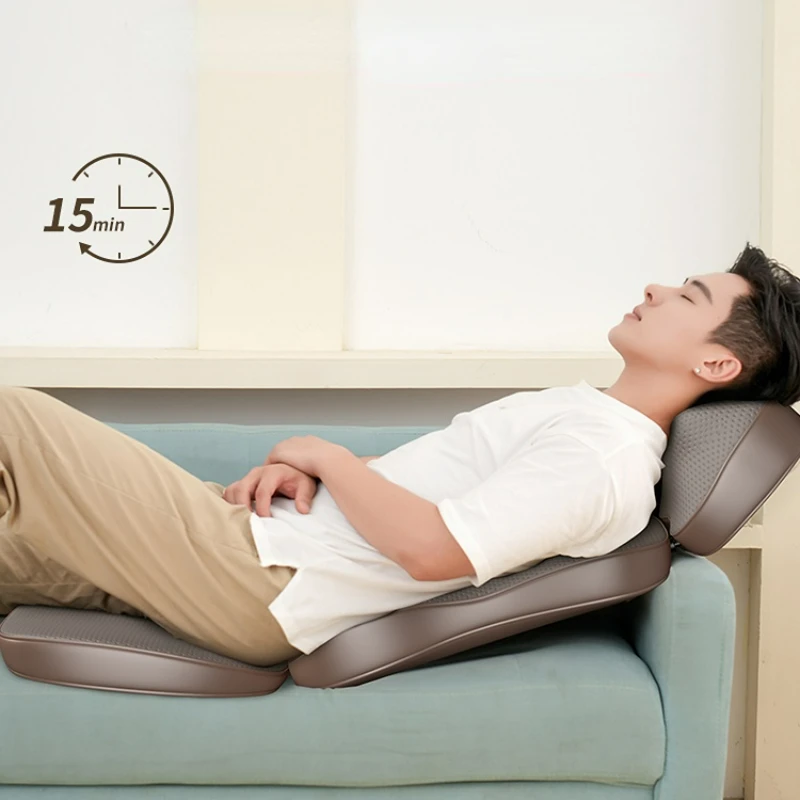 Легкий многофункциональный массажный коврик для талии, подушка-массажер, бытовая электрическая подушка для массажа всего тела, спины и шеи