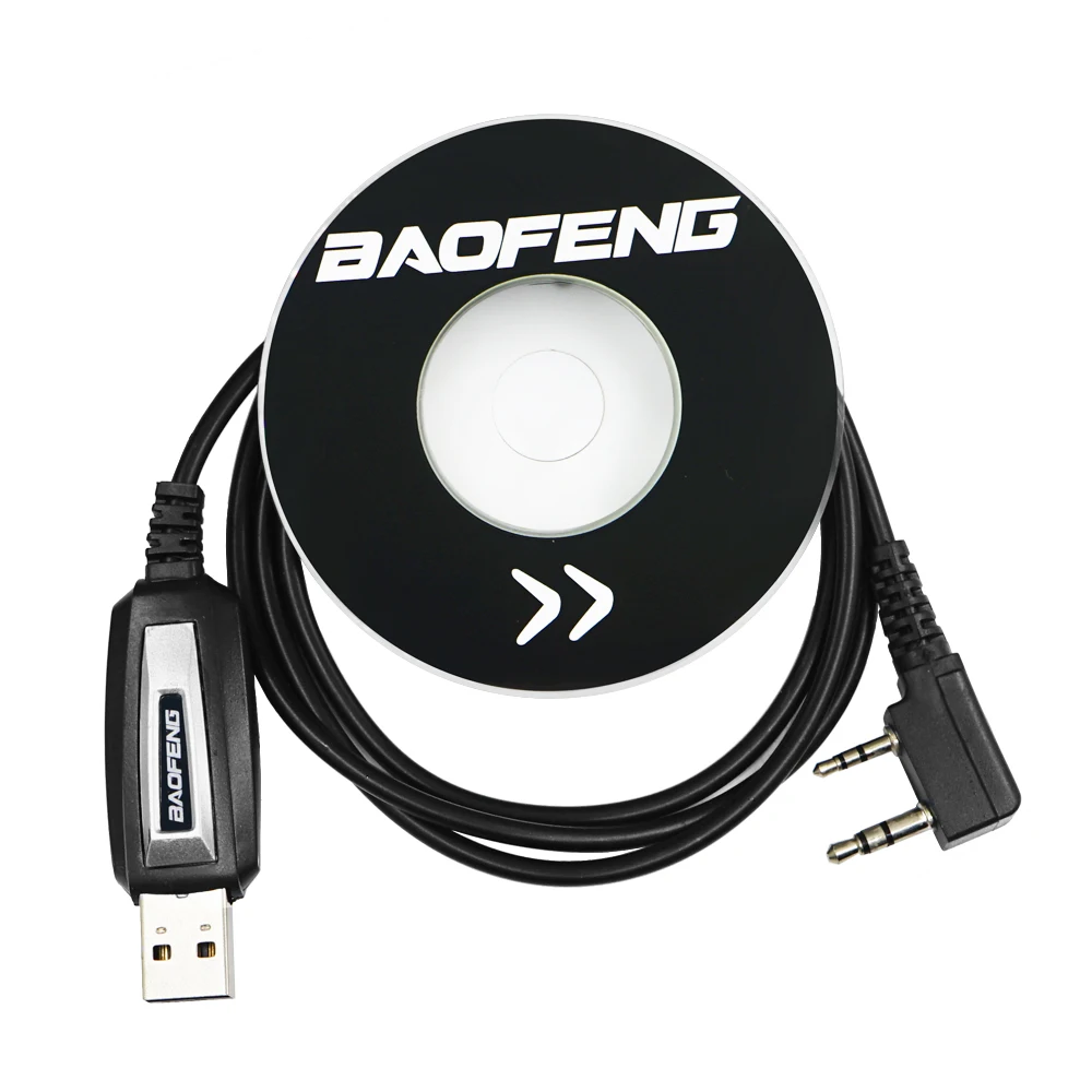 Baofeng USB Кабель Для Программирования С компакт-диском С Драйверами Для UV-5RE UV-5R Pofung UV 5R uv5r 888S UV-82 UV-10R Двухсторонняя Рация
