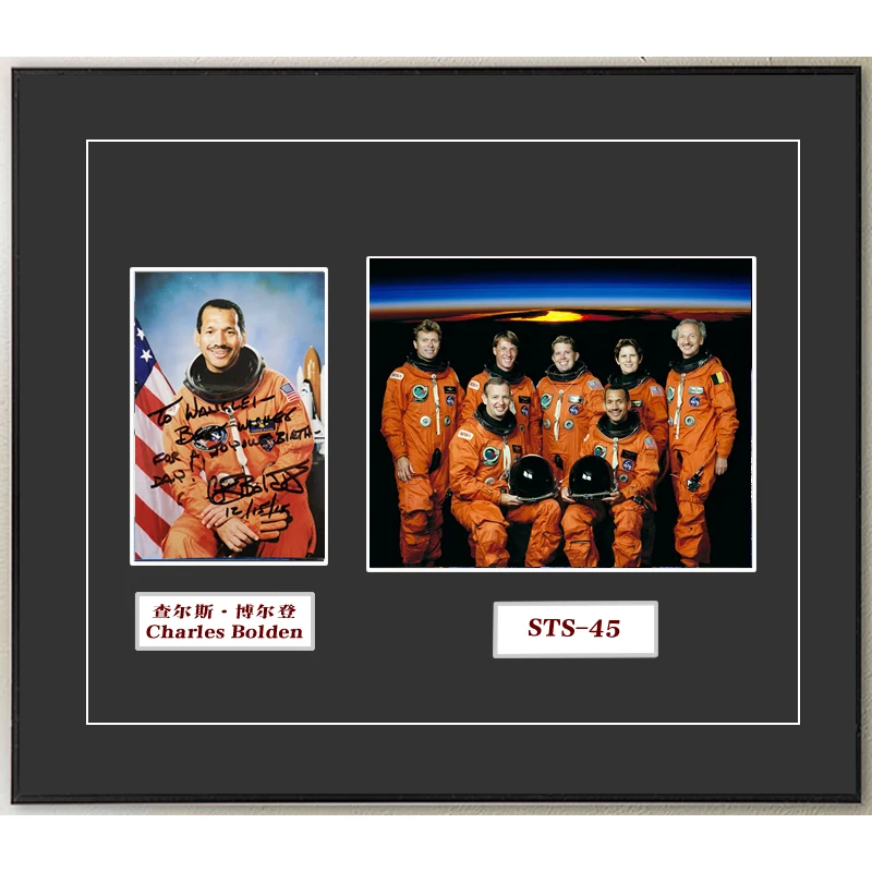 Оригинальный 6-дюймовый аэрокосмический снимок американского астронавта Чарльза Болдена STS-61-C-31-45-60 Фотография с подписью, полученная по почте от поклонников