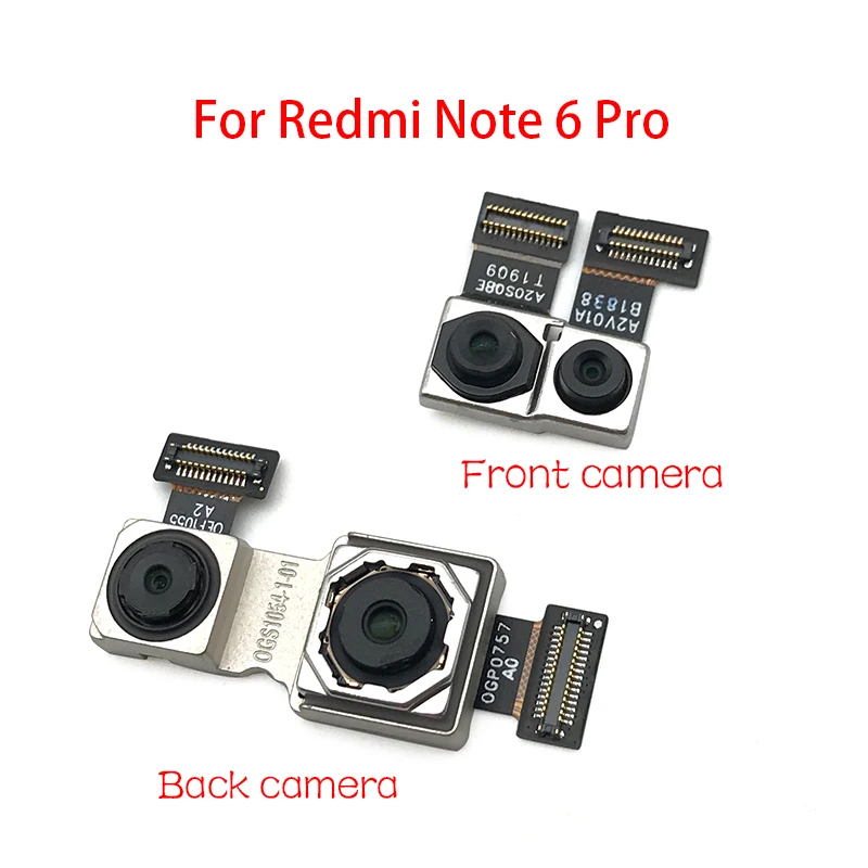 Новинка Для Redmi Note 6 Pro Задняя Основная камера Note6 Pro Фронтальная Камера Для Xiaomi Redmi Note 6 Pro Гибкий Кабель для Большой камеры