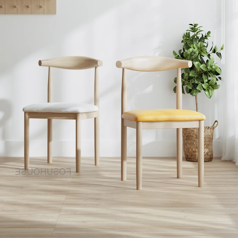 Обеденный стул в скандинавском стиле с акцентом, стул из железного рога для семейной спальни, простой современный обеденный стол, простой табурет, мебель для комедора