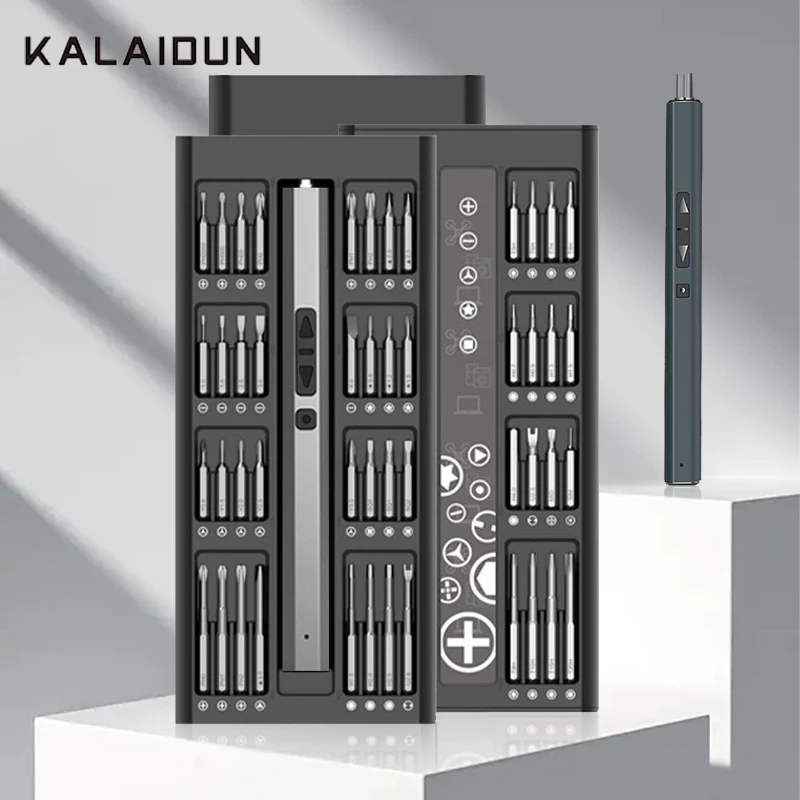 Набор электрических отверток KALAIDUN Type-C Зарядка 82 шт. Набор отверток Профессиональный Ремонт очков iPhone Электроинструментов для ПК