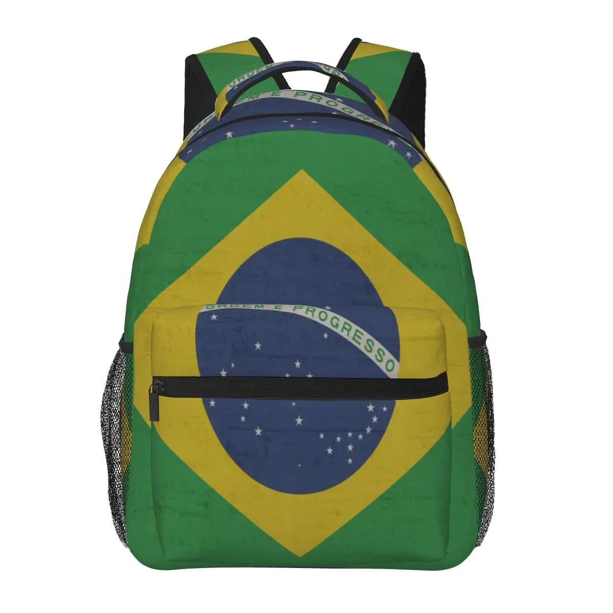 Женский рюкзак с флагом Бразилии, винтажная модная сумка для женщин, мужская школьная сумка, сумка для книг Mochila