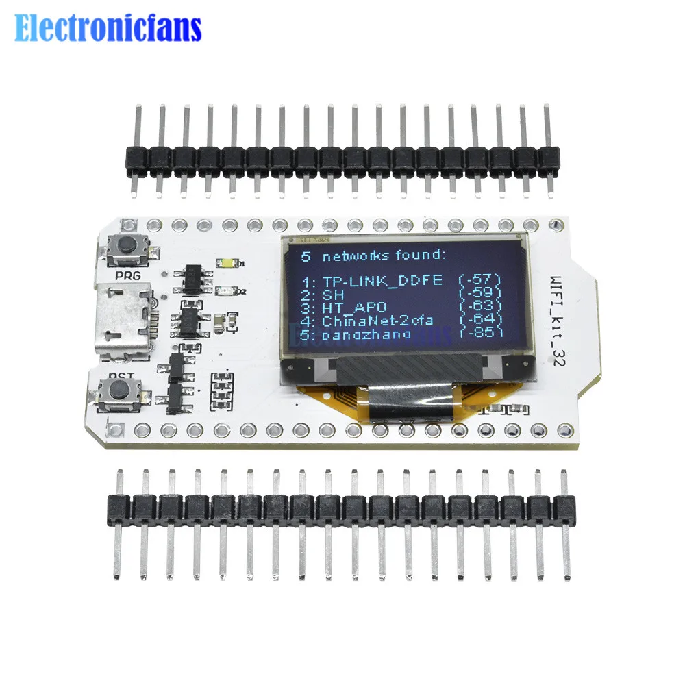 ESP32 0,96 дюймовый Синий OLED-Дисплей Bluetooth WIFI Kit CP2102 Модуль Internet Development Board 32M Flash Для Arduino Без Антенны