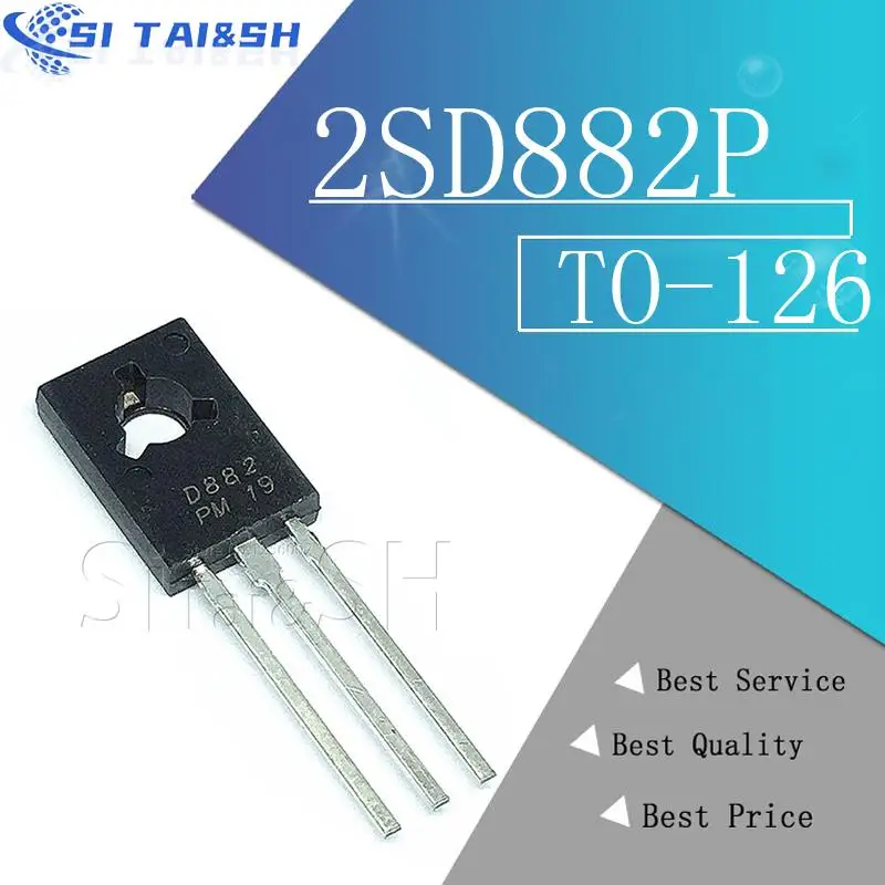 50 шт./лот D882 882 2SD882 NPN транзистор средней мощности TO-126