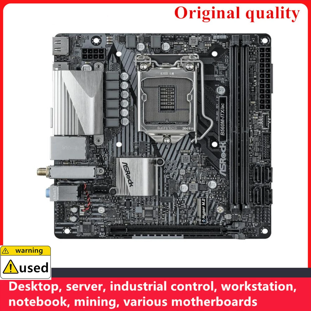 Используется для мини-материнских плат ASROCK B560M-ITX/ac B560M-ITX ITX LGA 1200 DDR4 Для настольной материнской платы Intel B560 M.2 NVME SATA III