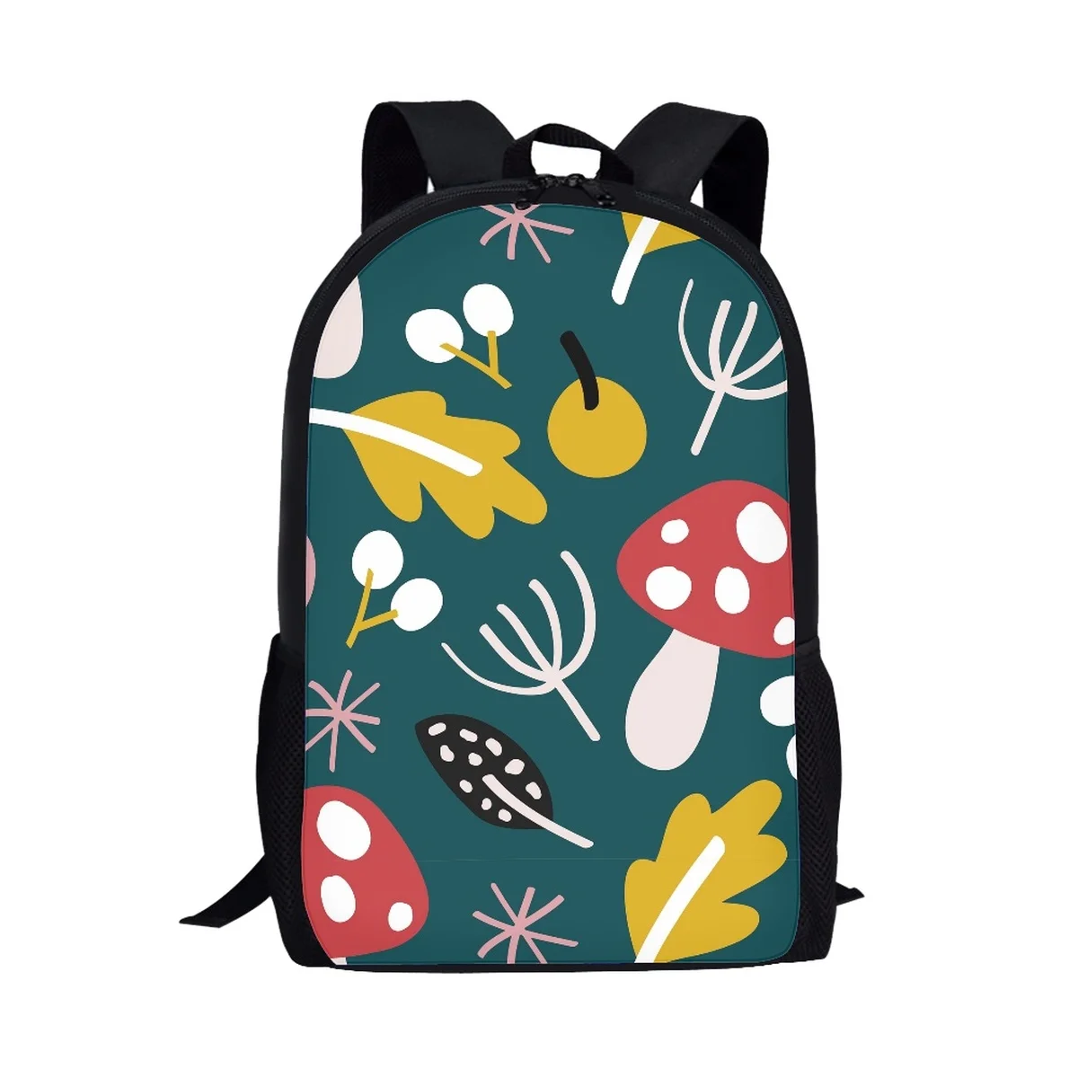 Модные школьные сумки в стиле колледжа с грибным принтом для подростков, школьный рюкзак для мальчиков и девочек, сумка для книг, рюкзак для нового семестра