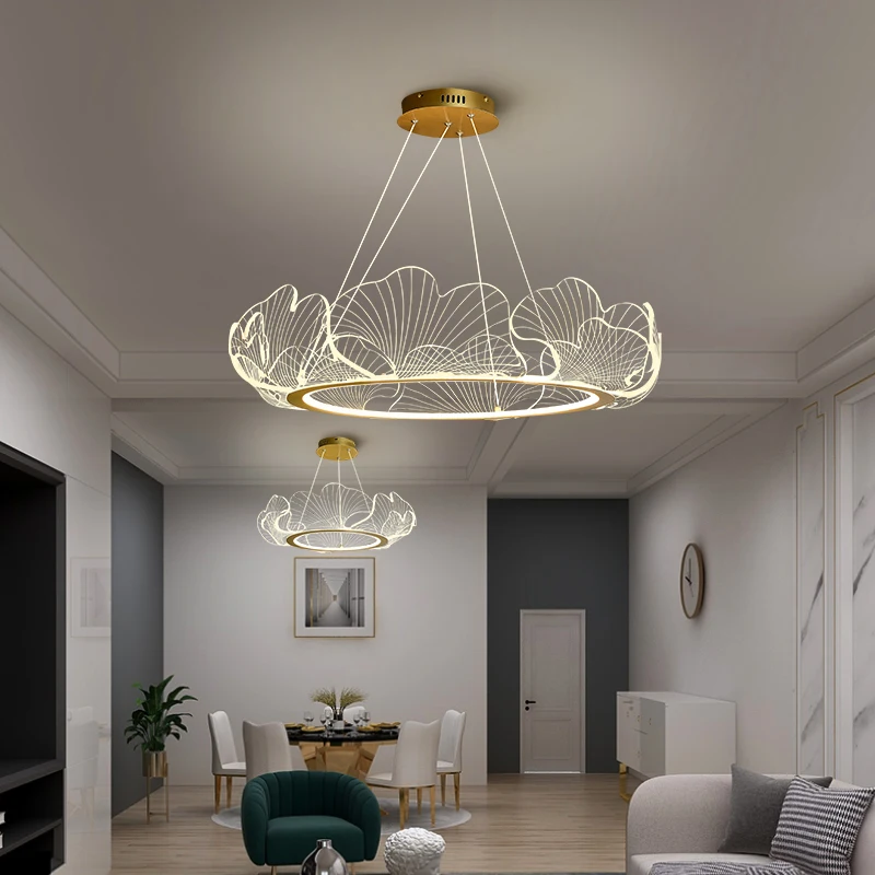 Светодиодная люстра для гостиной Ginkgo modern 2022, простая столовая, новая главная кровать в китайском стиле