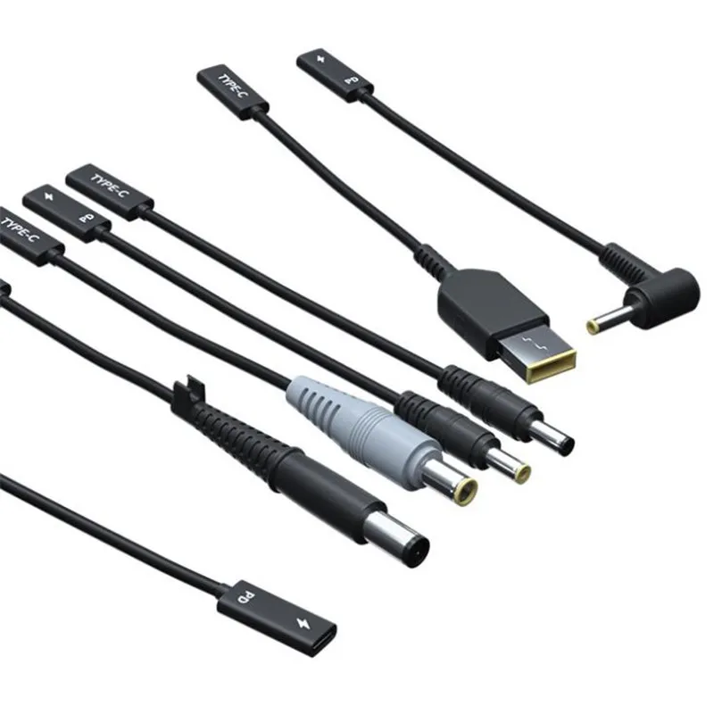 USB 3.1 Type C Разъем USB постоянного тока 7,9 *5,0 мм 4.0*1.35 5.5*2.5 2.1 Квадратный разъем адаптера зарядного устройства для Lenovo PD