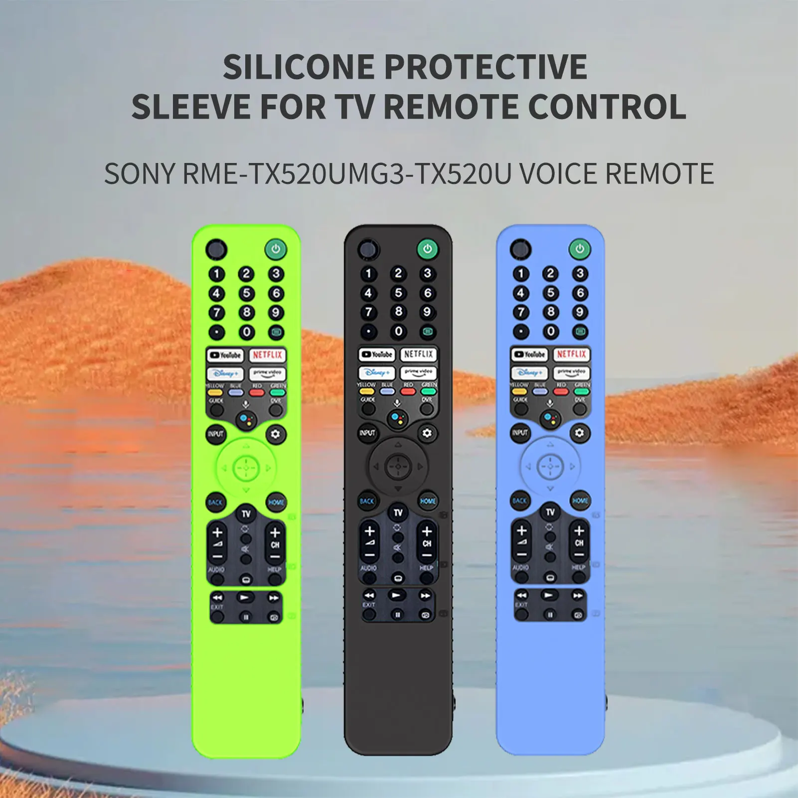 Силиконовый Чехол для Пульта Дистанционного Управления Sony RMF-TX600U TX600P TX600C TX600E TX500U TX500E Voice Remote Моющийся Защитный Чехол
