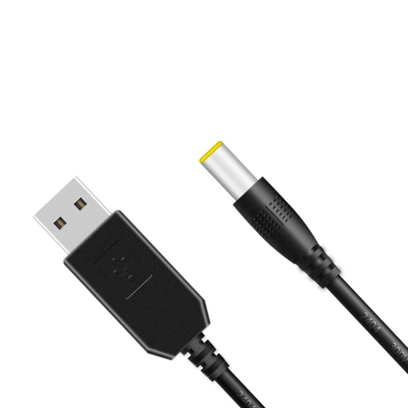 3,28-футовый преобразователь напряжения USB от 5 В до 9 В 12 В Повышающий кабель питания Адаптер 5.5x2.1