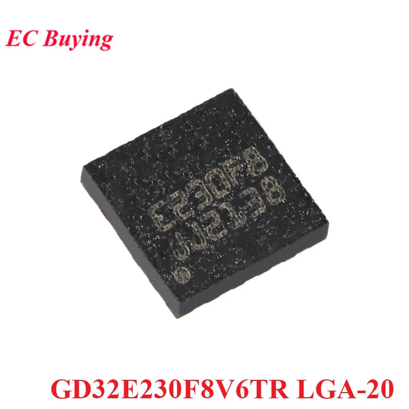 GD32 GD32E230F8V6TR LGA-20 GD32E230F8 32E230F8V6TR LGA20 Cortex-M23 32-битный микроконтроллер MCU Микросхема контроллера IC Новый Оригинальный
