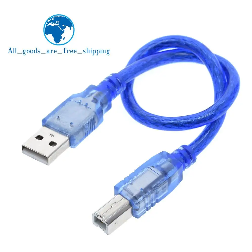 TZT 30 см USB-кабель UNO R3 / Mega 2560 R3/ ADK USB-A-USB-B для arduino