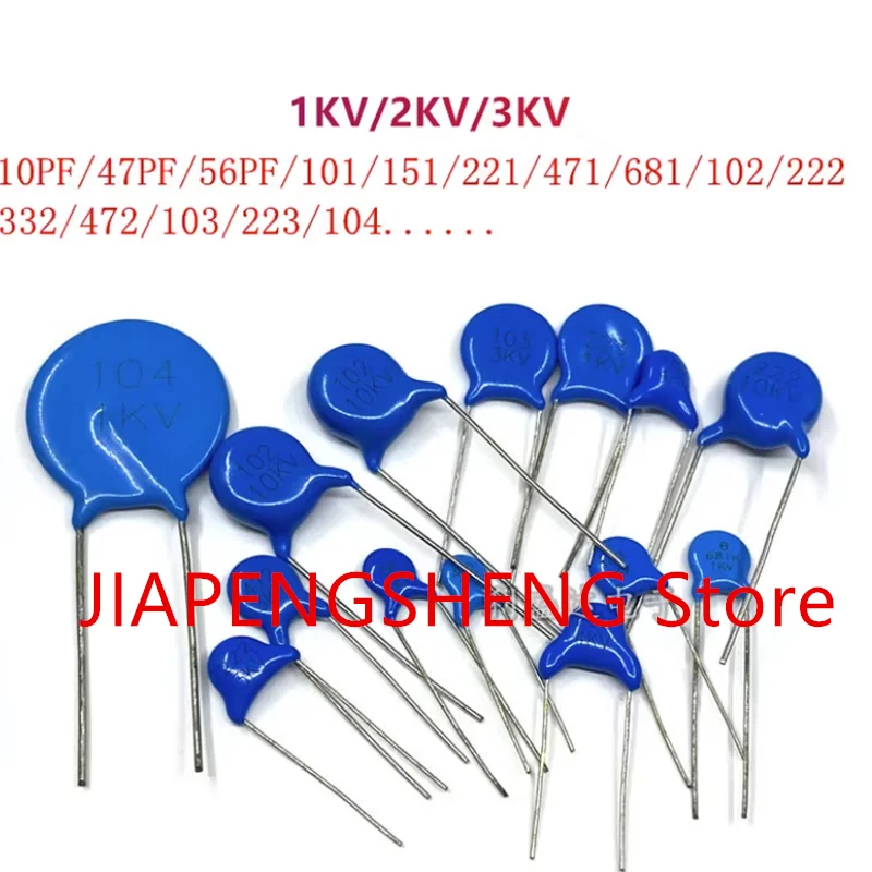 50 Шт. новых и оригинальных керамических конденсаторов высокого давления 2KV221 1KV220P 2KV220PF