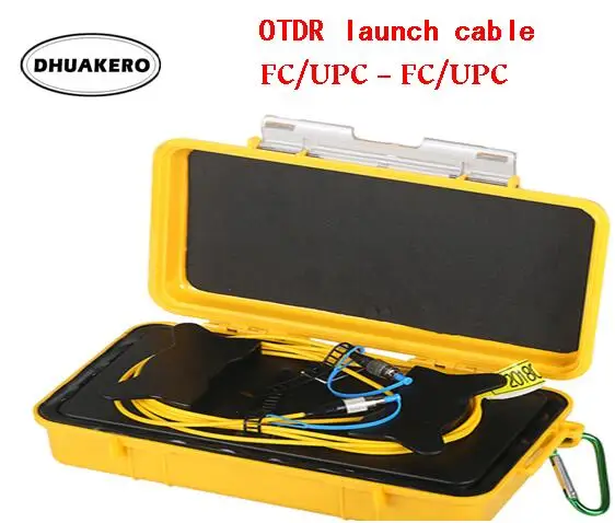 Бесплатная доставка AB195E 500M-1000M-2000M FC/UPC-FC/UPC Кольца для устранения мертвой зоны волоконно-оптическая кабельная коробка для запуска OTDR