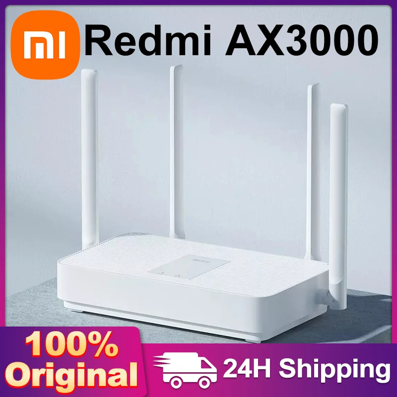 Xiaomi Redmi Ax3000 Маршрутизатор Гигабитный Усилитель Wifi 6 Усилитель Сигнала Ретранслятор Extend Nord Vpn Mesh System 5 ГГц Для Домашнего Офиса