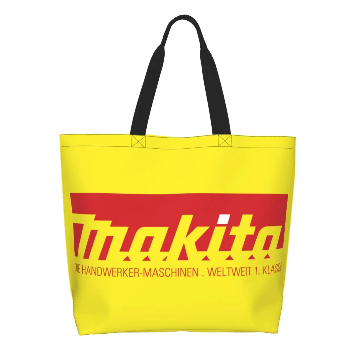 Сумки для покупок Makitas из бакалейных товаров, холщовые сумки с забавным принтом, сумки для покупок через плечо, прочная сумка большой емкости
