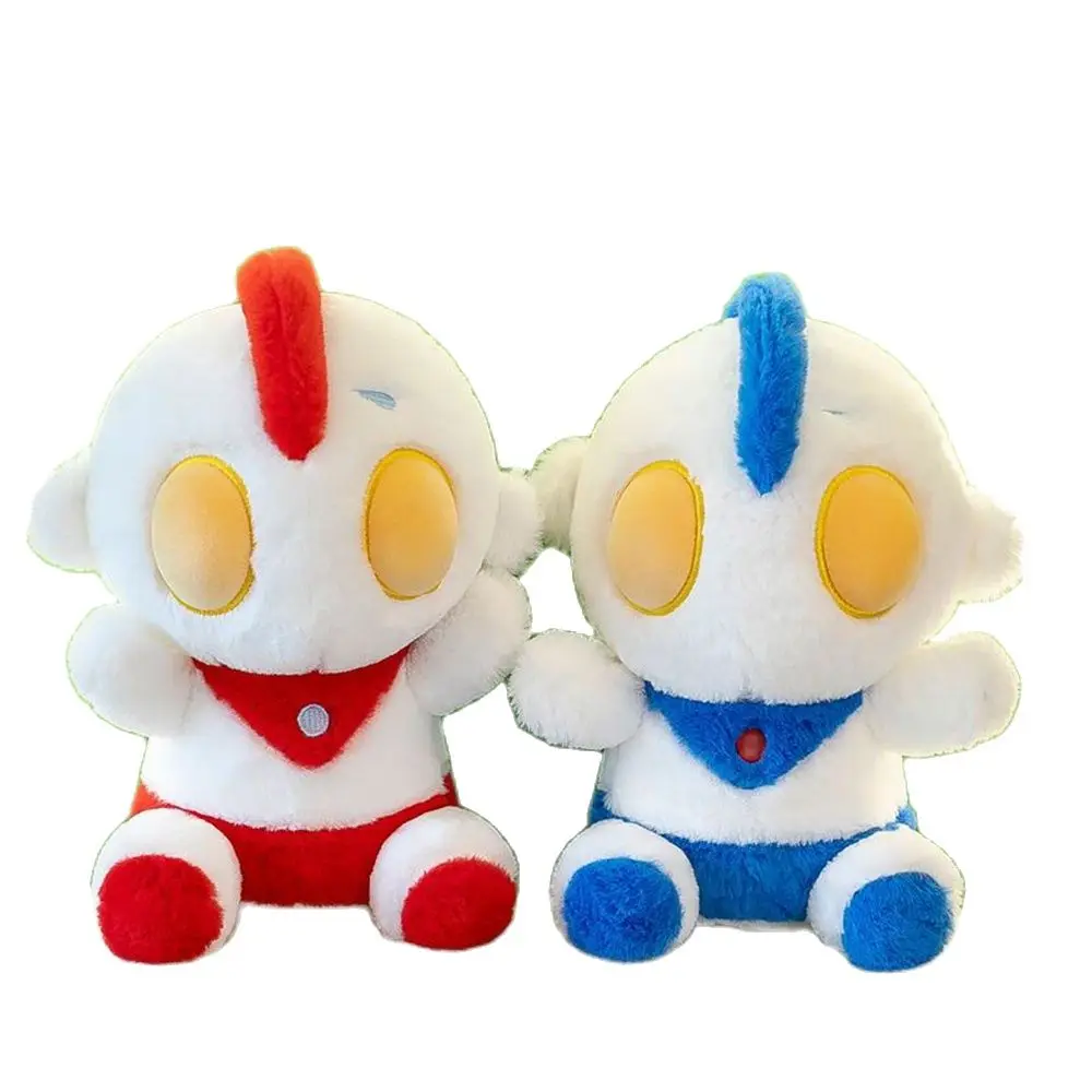 25-50 см Милая Плюшевая Игрушка Ultraman Decasero Japanese Play Monster Q Версия Красных И Синих Кукол Для Детских Подарков На День рождения