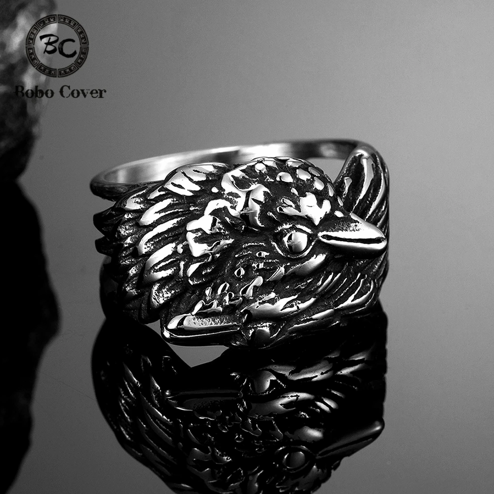 Старинные кольца с Вороном Одина из скандинавской мифологии, мужские кольца с вороном из старинной стали, норвежское кольцо с вороном на палец, талисман викингов, мужские исландские украшения
