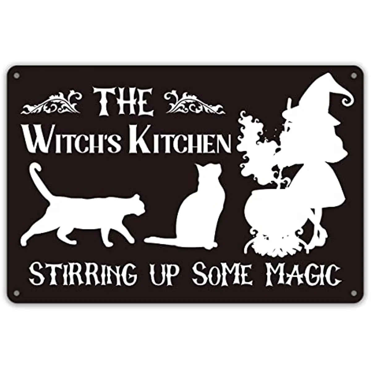 Забавная цитата из кухни ведьмы, Металлическая жестяная вывеска, декор стены, Кухня ведьмы, создающая волшебный знак для домашнего декора, плакат с подарками