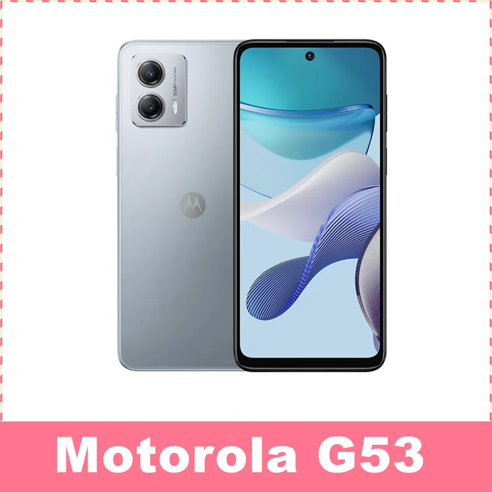 Motorola Moto g53 6,5-дюймовый Snapdragon 480 120 Гц 50-Мегапиксельная Основная Камера Android 13 Аккумулятор 5000 мАч 5G Смартфон