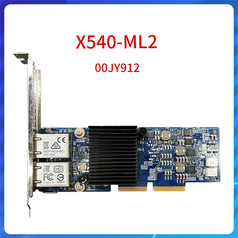 Оригинальный Разъем ML2 00JY912 10GbE Расширитель Сетевой карты с Двумя Портами 10 Гб Сетевой Карты X540-ML2 для X3650 X3550 M5 Серверной сетевой карты