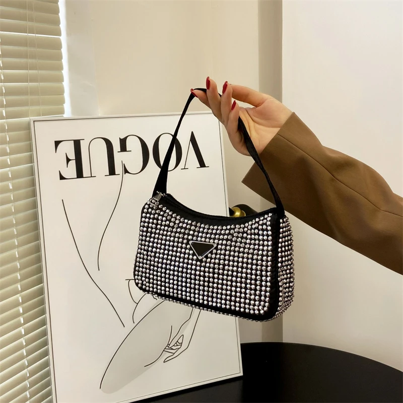 Модные женские роскошные дизайнерские сумки, Универсальные сумки через плечо, женские кошельки с бриллиантами, повседневная сумка, Женская сумка Bolsa Feminina