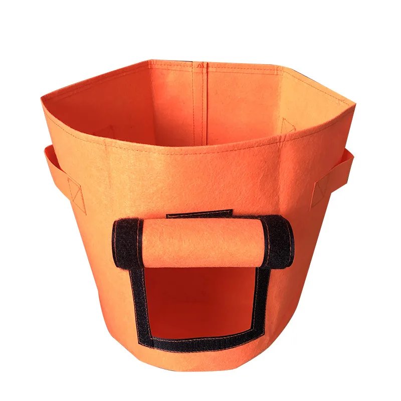1ШТ Оранжевая/красная сумка для посадки, улучшенная для садоводства, сумка для посадки картофеля, Водонепроницаемая нетканая сумка для посадки картофеля, помидоров, войлока