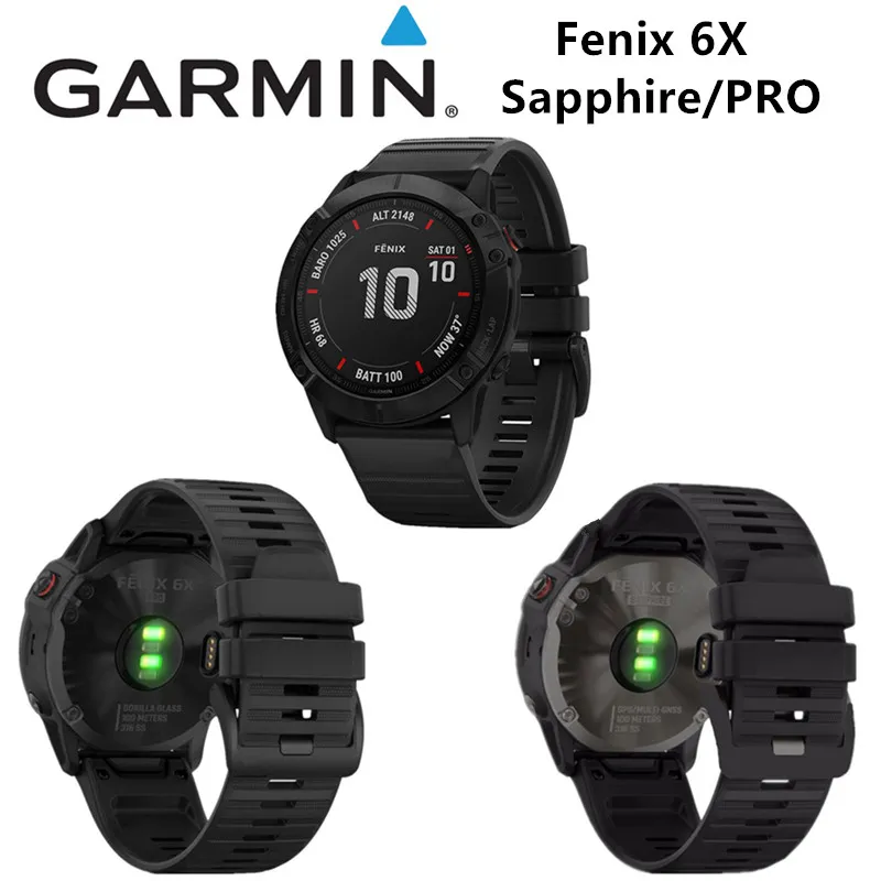 Garmin Fenix 6X Sapphire / 6X PRO GPS, измеряющий уровень кислорода в крови, частоту сердечных сокращений, спортивные часы на открытом воздухе, без коробки, международные многоязычные