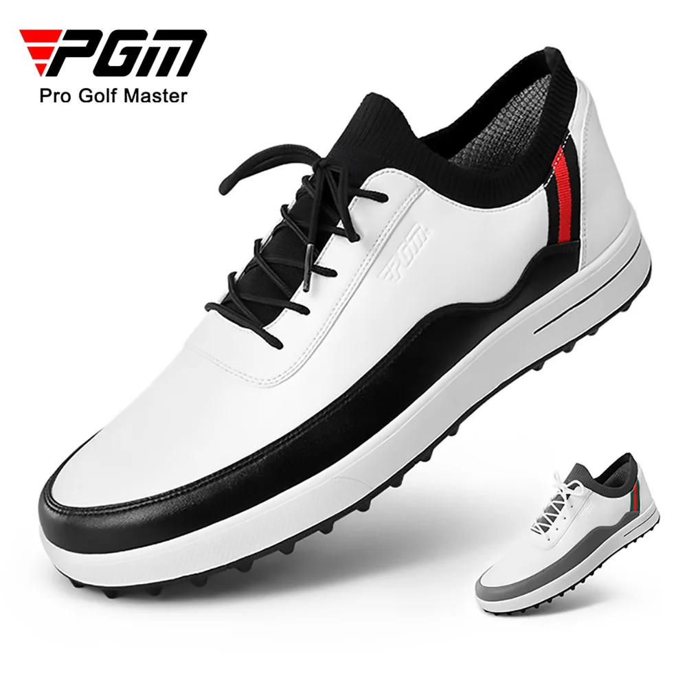 Обувь для гольфа PGM Мужская водонепроницаемая дышащая обувь для гольфа, Нескользящие спортивные кроссовки, уличные кроссовки для гольфа в стиле броги XZ184 NEW