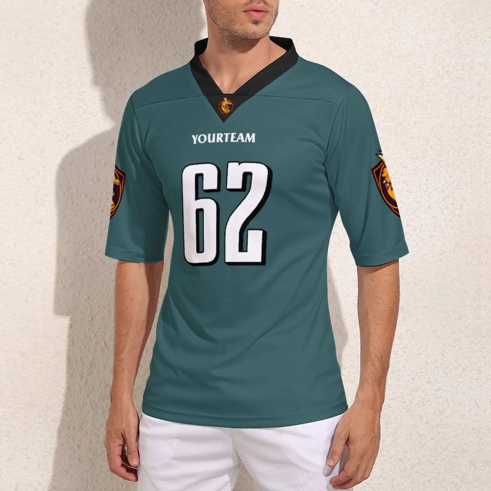 Изготовленные на заказ футбольные майки Филадельфии № 62 зеленого цвета для мужчин, футболки для колледжа из винтажного джерси для регби