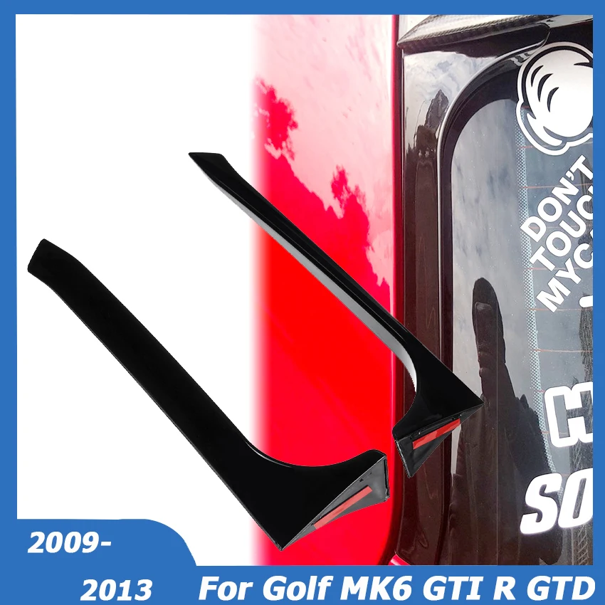Для VW Golf MK6 Golf 6 GTI R GTD 2009-2013 Накладки На Заднее Стекло, Боковой Сплиттер, Крыло, Спойлер, Наклейка, Отделка, Автомобильные Аксессуары