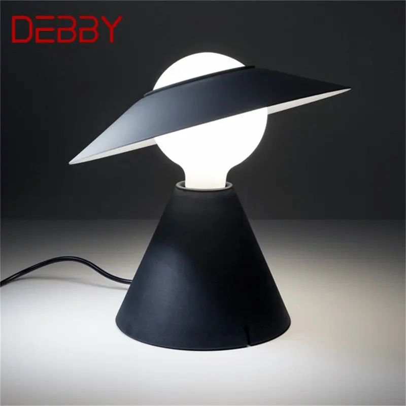 Настольная лампа DEBBY Modern Simple Креативный дизайн соломенной шляпы Светодиодный настольный светильник для гостиной прикроватной тумбочки спальни Декоративный