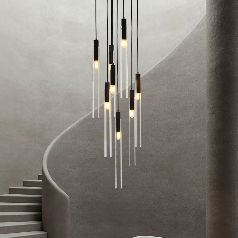 Новая медная лампа для длинного коридора в китайском стиле, люстра для гостиной в стиле постмодерн