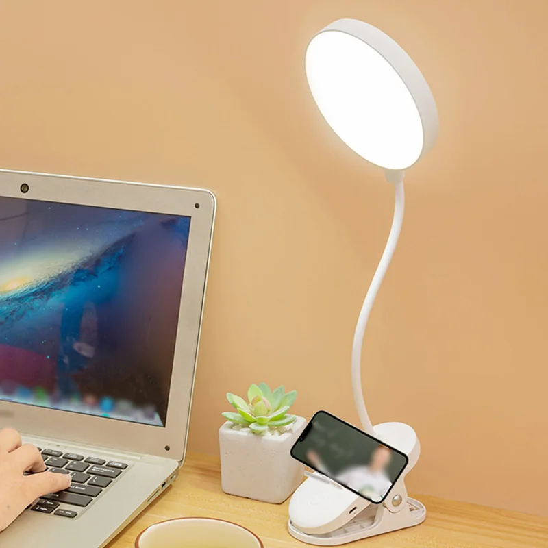 Светодиодная настольная лампа USB Touch 3 Цвета с затемнением, защита глаз, ночник, настольные USB-перезаряжаемые прикроватные настольные лампы для кабинета, спальни