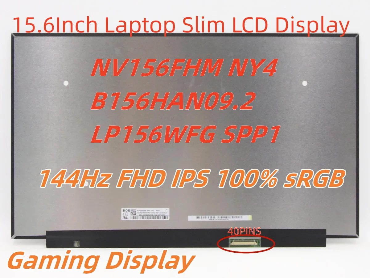 NV156FHM-NY4 B156HAN09.2 LP156WFG SPP1 15,6-дюймовый Ноутбук с разрешением 144 Гц FHD Тонкий IPS 100% sRGB Игровой Дисплей для Legion 5P S7 5-15IMH05H