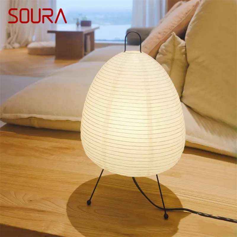 Настольные лампы SOURA Nordic, креативный современный светодиодный настольный светильник White Egg, декоративный для дома, гостиной, спальни