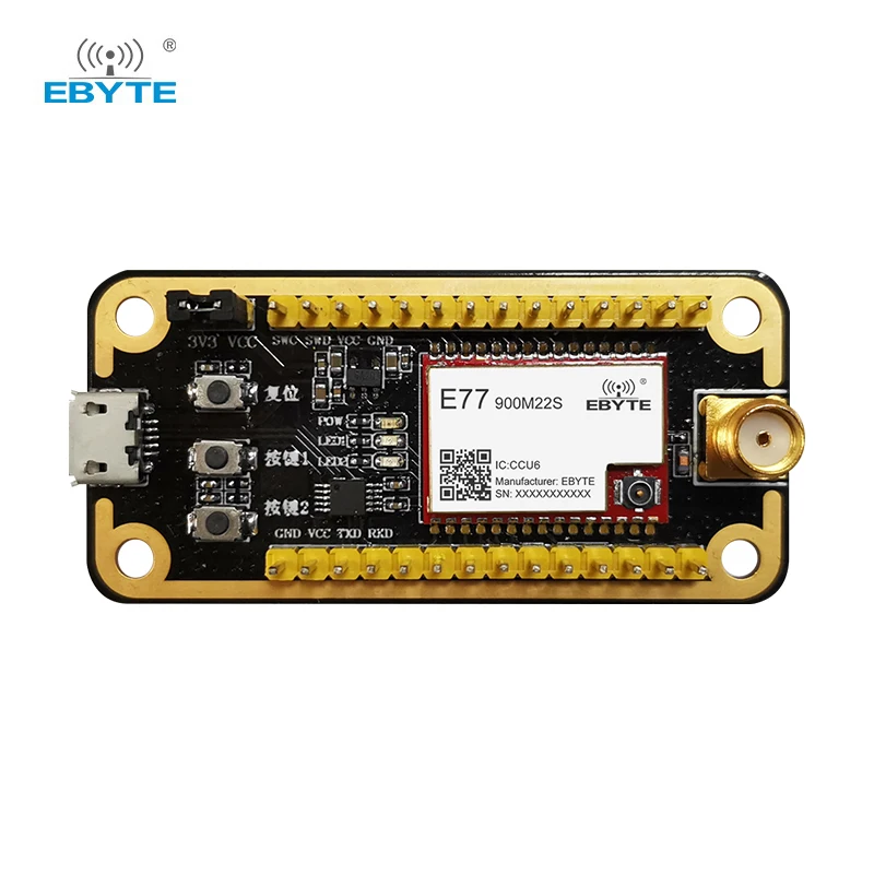 Плата Тестирования разработки STM32 CDEBYTE E77-900MBL-01 С Предварительно припаянным Модулем LoRa USB-Интерфейса E77-900M22S с Антенной