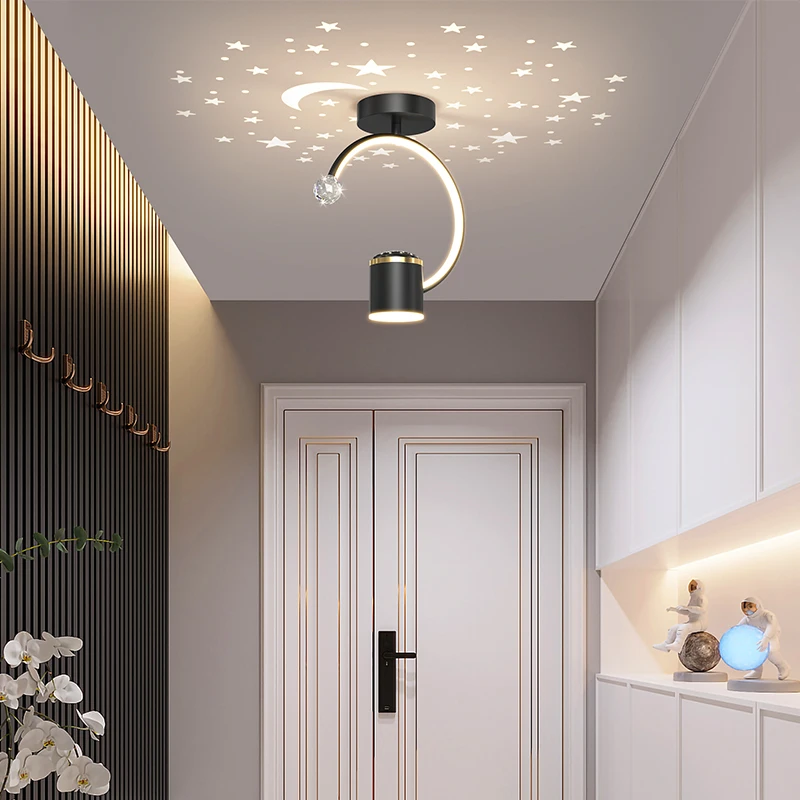 Современный светодиодный светильник для коридора, креативные потолочные светильники со звездным небом для гостиной, спальни, прохода, прихожей, потолочный светильник, декор