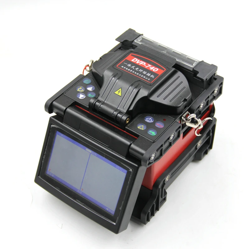 DVP-740 Многоязычный волоконно-оптический сварочный аппарат Fusion Machine Cleaver FTTH Набор инструментов