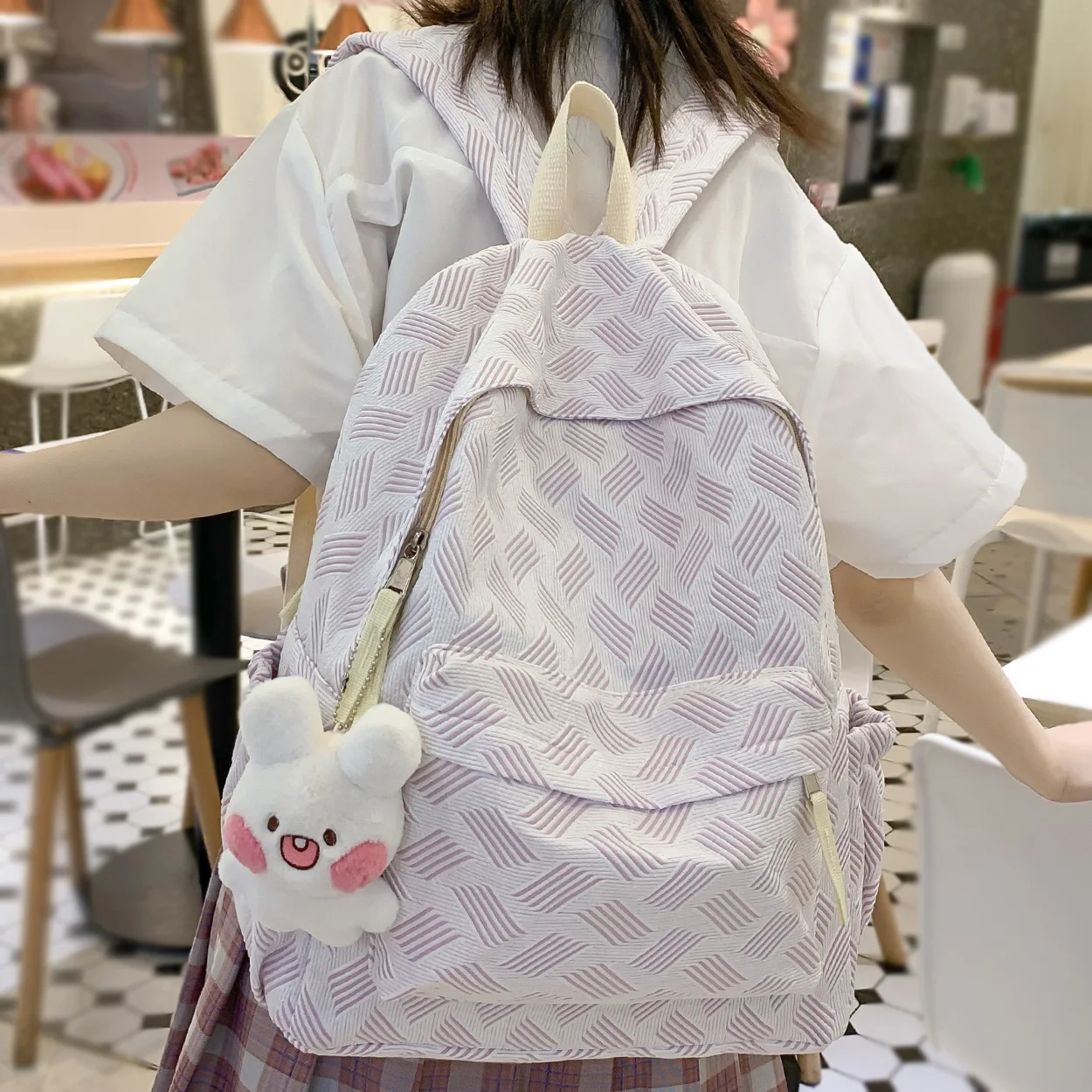 Леди Каваи, фиолетовая школьная сумка, Женский ноутбук, нейлоновый рюкзак для девочек, Милый Студенческий рюкзак для книг, Модный Крутой Женский рюкзак для колледжа, Новый
