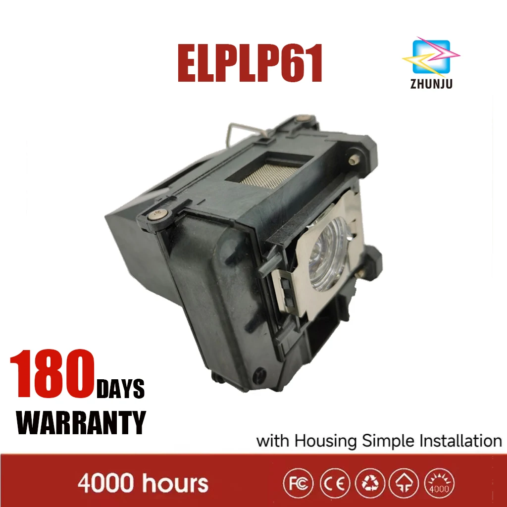 Оригинальная Лампа проектора ELPLP61 для EPSON EB-C2080XN C1020XN C2050WN C2070WN C2100XN 1840 Вт 1850 Вт