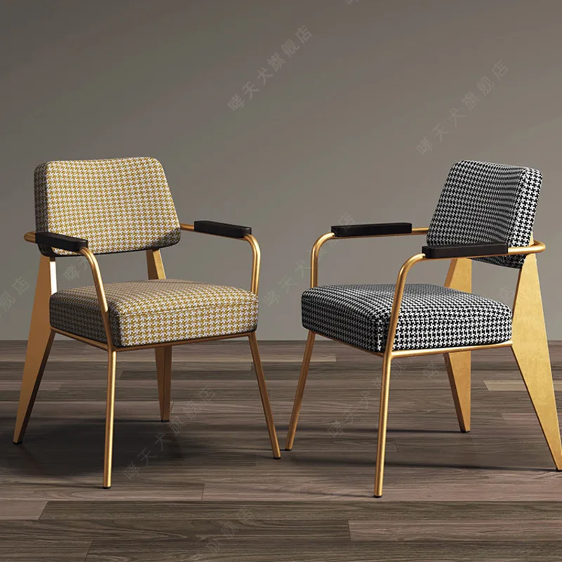 Легкий роскошный диван-кресло, современный простой дизайнерский стул для сидячего образа жизни, спинка для гостиной, офисное кресло для конференций, Домашний повседневный обеденный стул
