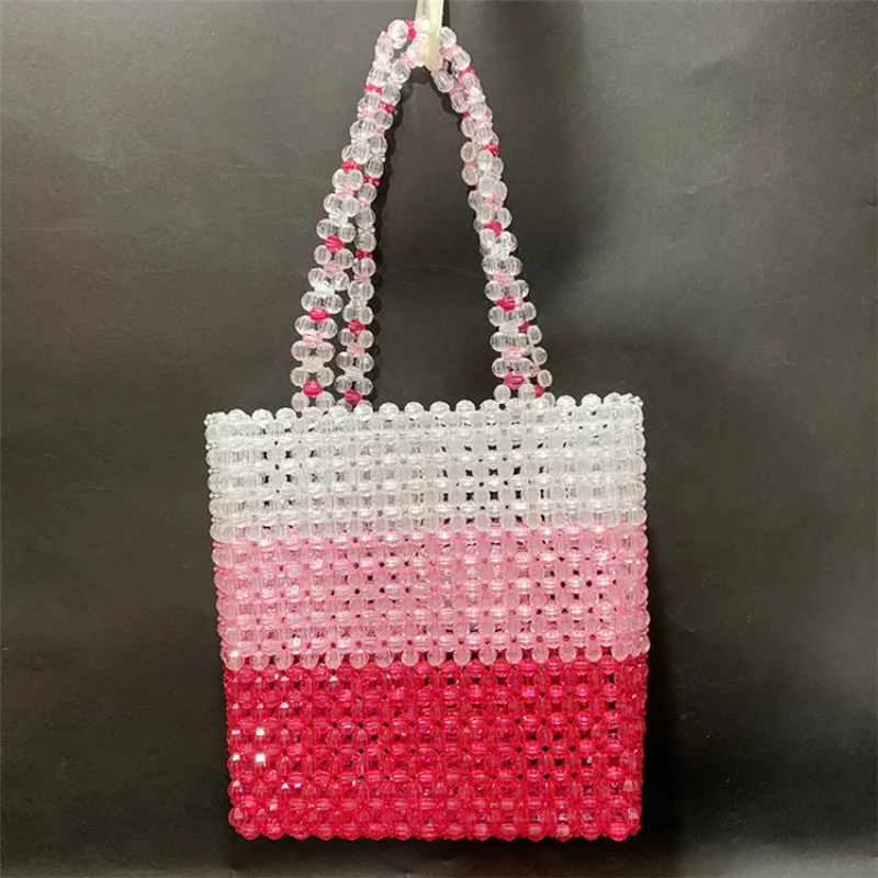Женская сумка через плечо, модная Красочная дизайнерская акриловая сумочка в стиле Ретро, вертикальные квадратные сумки ручной работы из бисера, Bolsas Femininas