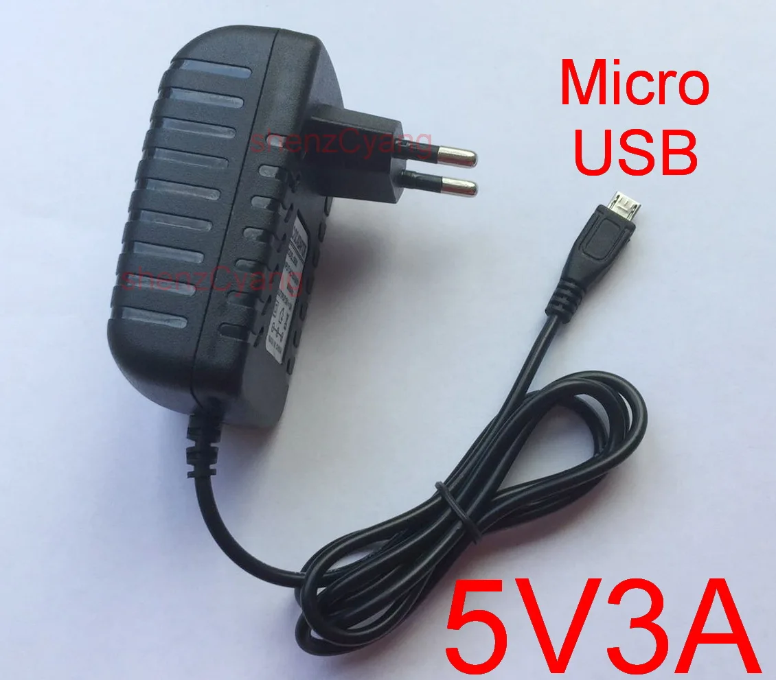1 шт. Сеть 5V 3000mA 3A Адаптер Micro USB AC-DC Источник питания Зарядное устройство 4 Raspberry PI 2 Штепсельная вилка EU