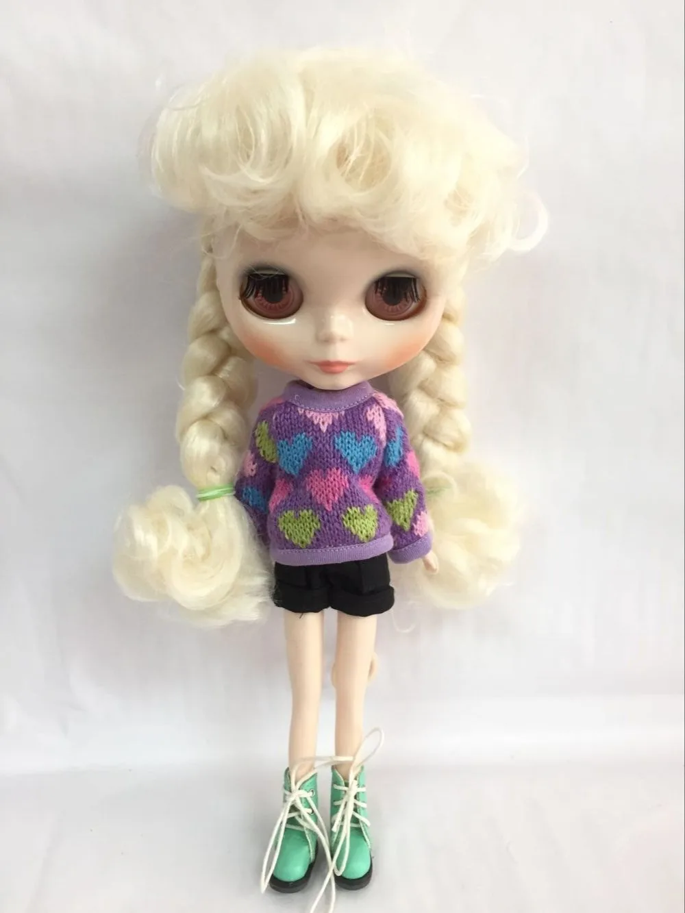 Кукла ню Блит, фабричная кукла с бежевыми волосами, подходит для замены Sm58ima