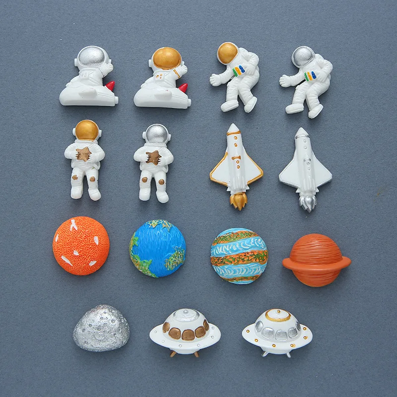 5шт Магниты на холодильник с космонавтами из космоса Фото На стену Сувенирные подарки Декор домашних холодильников Магнитная наклейка Маленький подарок