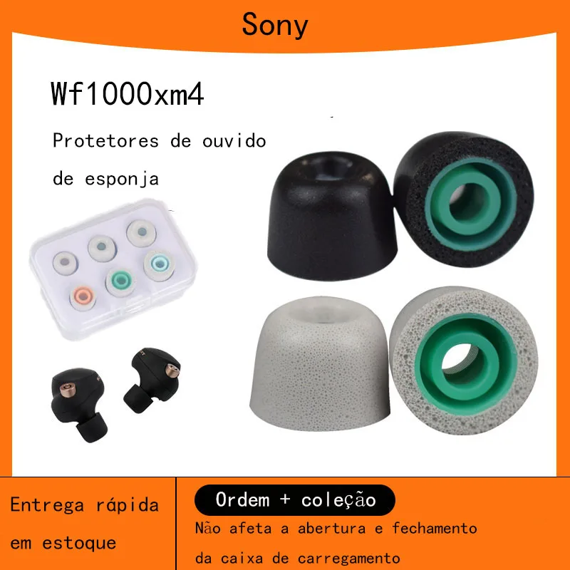 Подходит для Sony WF-1000XM4 Крышка для затычки для ушей Memory Sponge Полиуретановая Крышка для наушников с шумоподавлением XM3 Earcap LinkBud S Earplu